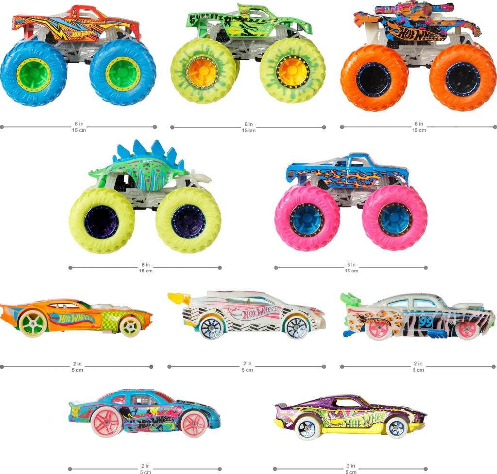 Hot Wheels Monster Trucks Glow In The Dark Collection - [video game]