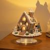 Winter Snowman Table Centerpieces Acrylic Christmas Decor, Gingerbread House Tree Ornaments, Holiday Home Decorations Waterproof Desktop for