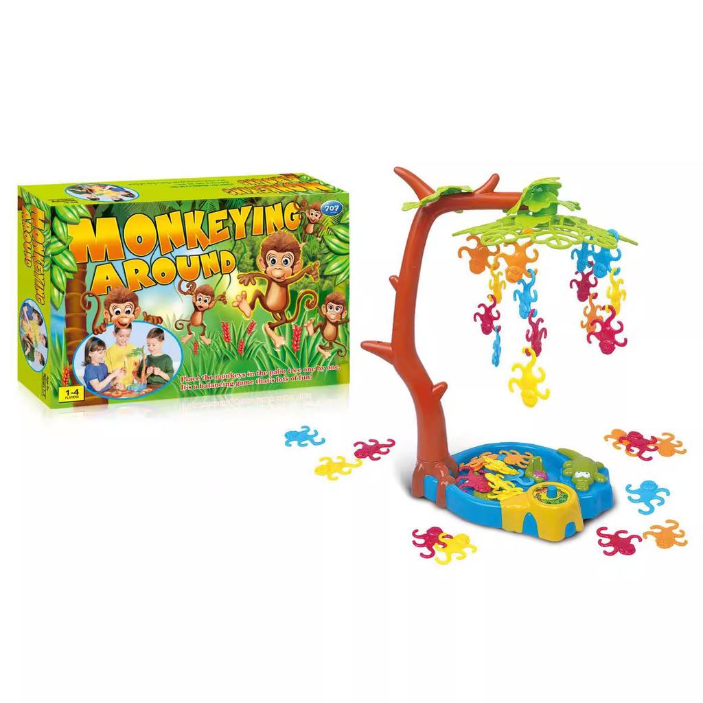 Balancing Monkey Tree Swing Game, Educational STEM Toy for Kids, Family Board Game, Interactive Thinking Training