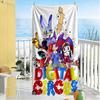 Digital Circus Beach Towel High Absorbency & Quick-Dry Comfortable Lightweight