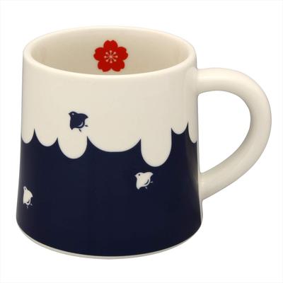 Casual Life Mino Ware Fuji Mug with Sakura Design (Kakuni) Mt. (K131021)
