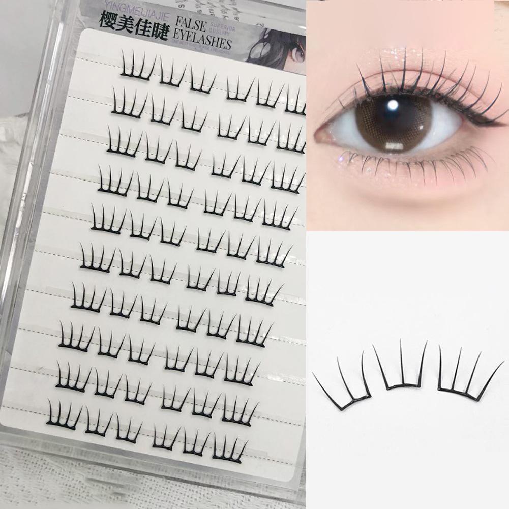 Glue-free Thin False eyelashes Cluster Ultra-thin Sheet Series False Eyelashes Bond Eyelashes Segmented Lashes Makeup Cosmetics