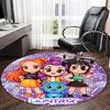 1pc Kpop Team Carpet, Round Rug, Comfortable, Suitable for Entryways, Living Rooms, Office, And Bedrooms, Christmas Decoration