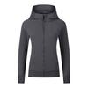Waist-Tight Thin Yoga Wear Fall and Winter Running Jacket Workout Top Silm Hooded Cardigan Sweater Female Fleece-lined Thickened