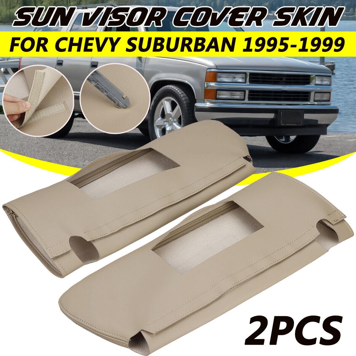 

2pcs Sun Visor Microfiber Leather Replacement Cover Right