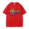 Y2K T-Shirt Streetwear Sommer Hannah Montana Logo T-Shirt Unisex Damen Lässig Kurzarm T-Shirt Unisex Mode Ästhetik Trend