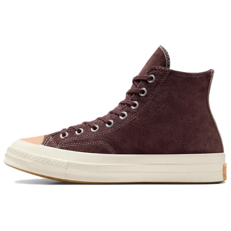 Converse 1970s Comfortable Versatile Thin Sole Non-slip Wear-resistant High-top Skate Shoes Unisex Brown