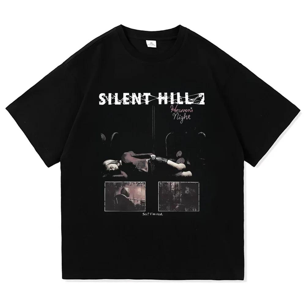

Silent Hill 3 Men Women T Shirt Horror Game Fun Tee Shirt Short Sleeve O-Neck TShirt Cotton Vintage Casual Large Size Tshirt tee S
