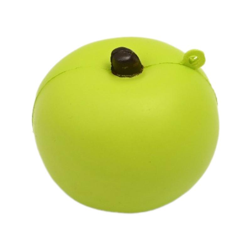 squishy soft slow rebound PU simulation fruit set decompression toy apple pinch music pendant keychain batch