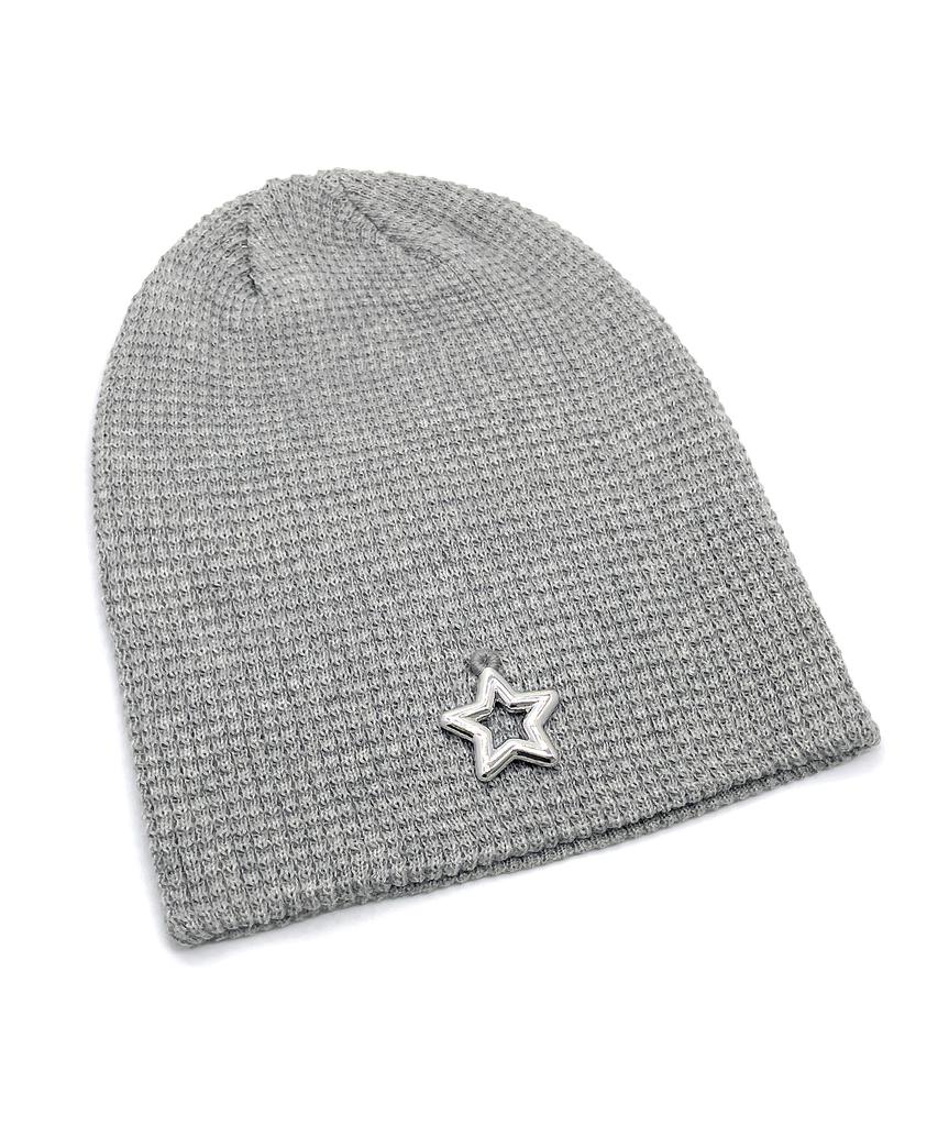 AUSSER-irdische Stern Sommer Strickmütze [Grau]