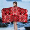 Mode B-Bandanna Microvezel Deken Sneldrogende Strandlakens Oversized Bedrukking Super Absorberend Zwembad Deken