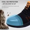 Work Safety Shoes Summertime Breathable Men Air Cushion Work Protective Athletic Shoes Anti-Puncture Working Footwear Male Steel Toe Shoes