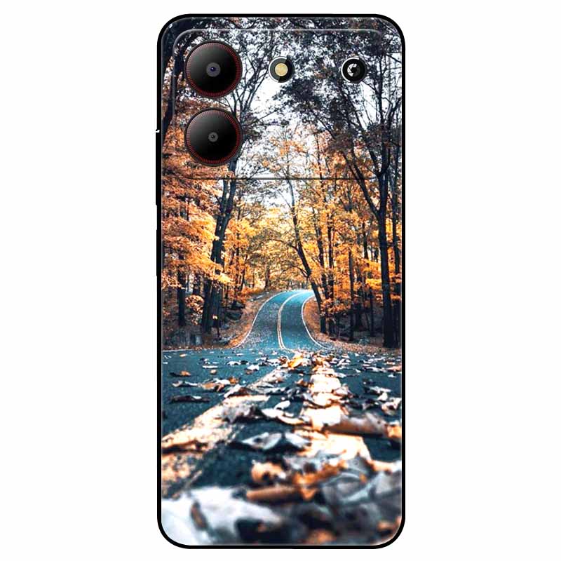 For ZTE Blade A54 4G Case Shockproof TPU Soft Silicone Phone Covers for ZTE Blade A 54 Funda Painted on for BladeA54 Luxury Capa