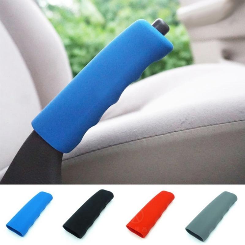 Car Handbrake Cover Premium Silicone Car Brake Lever Protector Sleeve Ergonomic Universal Fit Nonslip