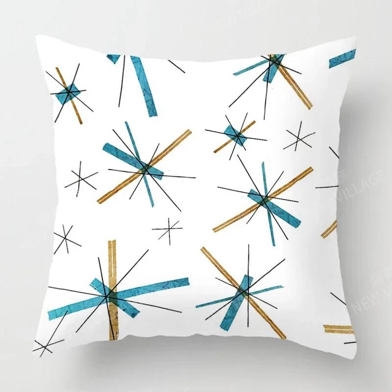 Nordic Fall Home Decor Autumn Throw Pillow Case Sofa Cushion Cover Modern X X Geometry