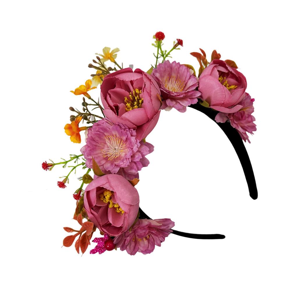 New Bridal Sweet Wreath Headband Mori Party Simulation Flower Hair Accessories Bohemian Holiday Headgear