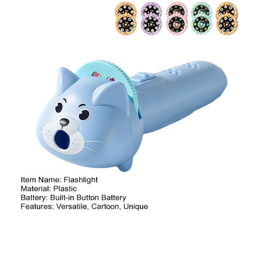 Projection Flashlight for Kids Toddler Flashlight with 80 Pattern Slides And 10 Projection Cards Imaginative Storytelling Toy