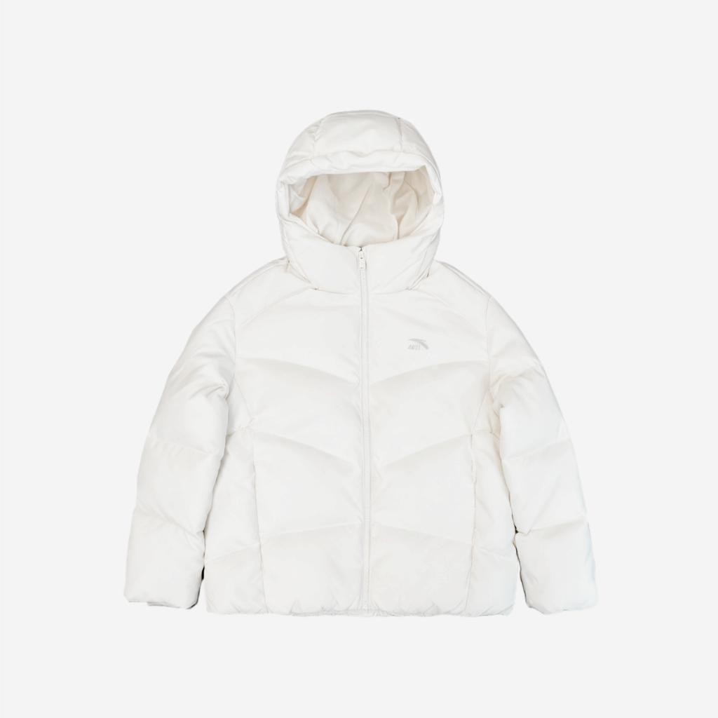 Anta Comfortable Warm Youthful Down Jacket Women Outerwear Ivory-White 162548920-1