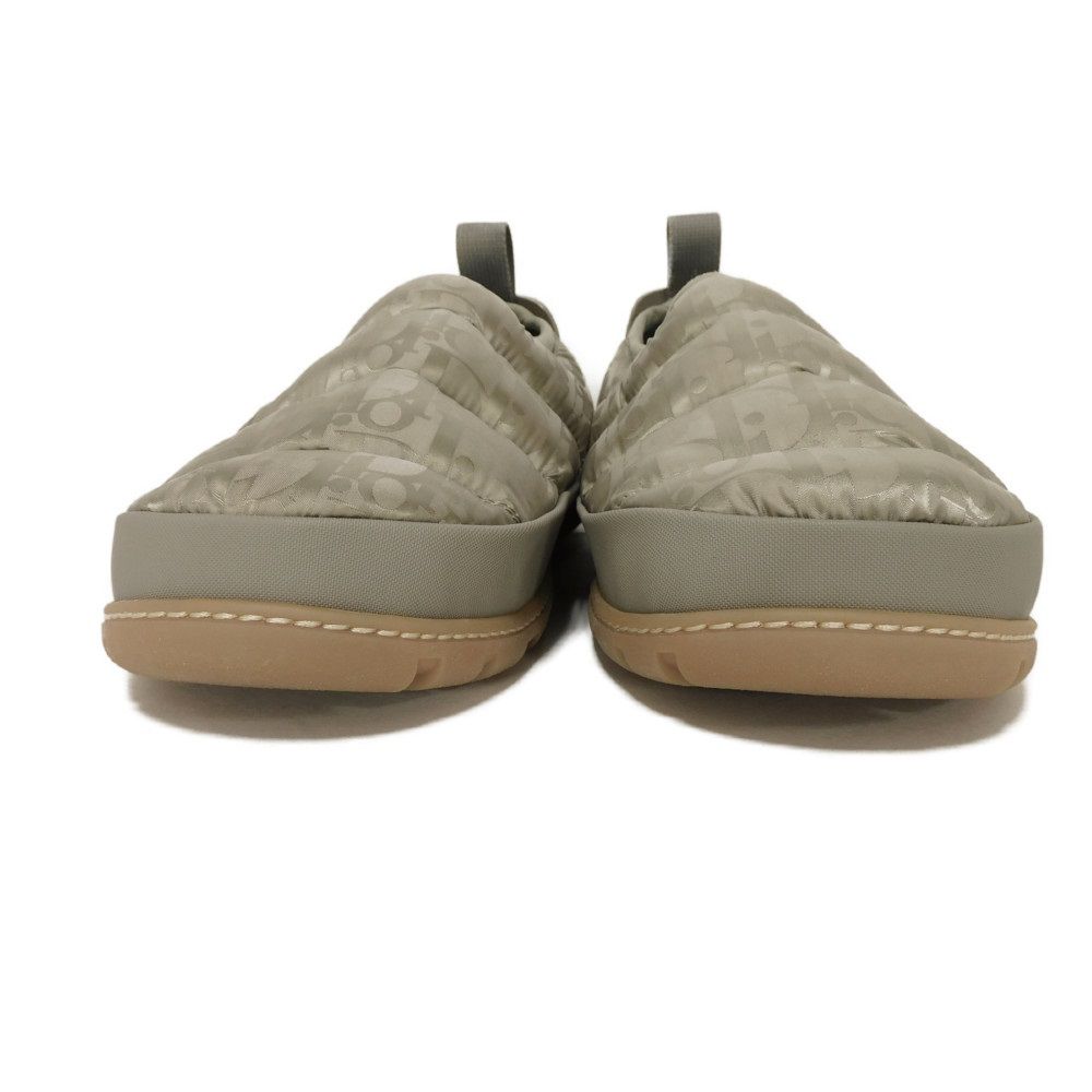 Used 10656 Snow Slippers 3SA089ZHN_H161 7897 39 Logo Calfskin Rubber 9.4" Oblique Quilted Nylon Excellent Condition
