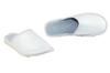 Women's covered leather slippers, white women's silent shoes 41