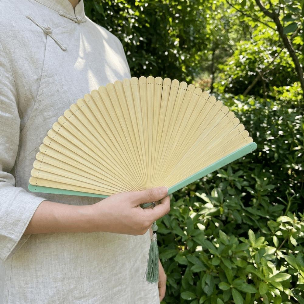 Portable Chinese Fan Ancient Style Dance Fan Fashion Bamboo Folding Fan  Wedding