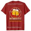 Oktoberfest Vintage Retro German Flag Munich Bavarian O-Neck Cotton T Shirt Men Women Casual Short Sleeve Tee Shirt