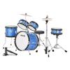VEVOR Kids Drum Set, 5-Piece 14 in / 355.6 mm Junior Drum Sets, Beginner Drums Set with Adjustable Throne and Two Pairs of Drumsticks