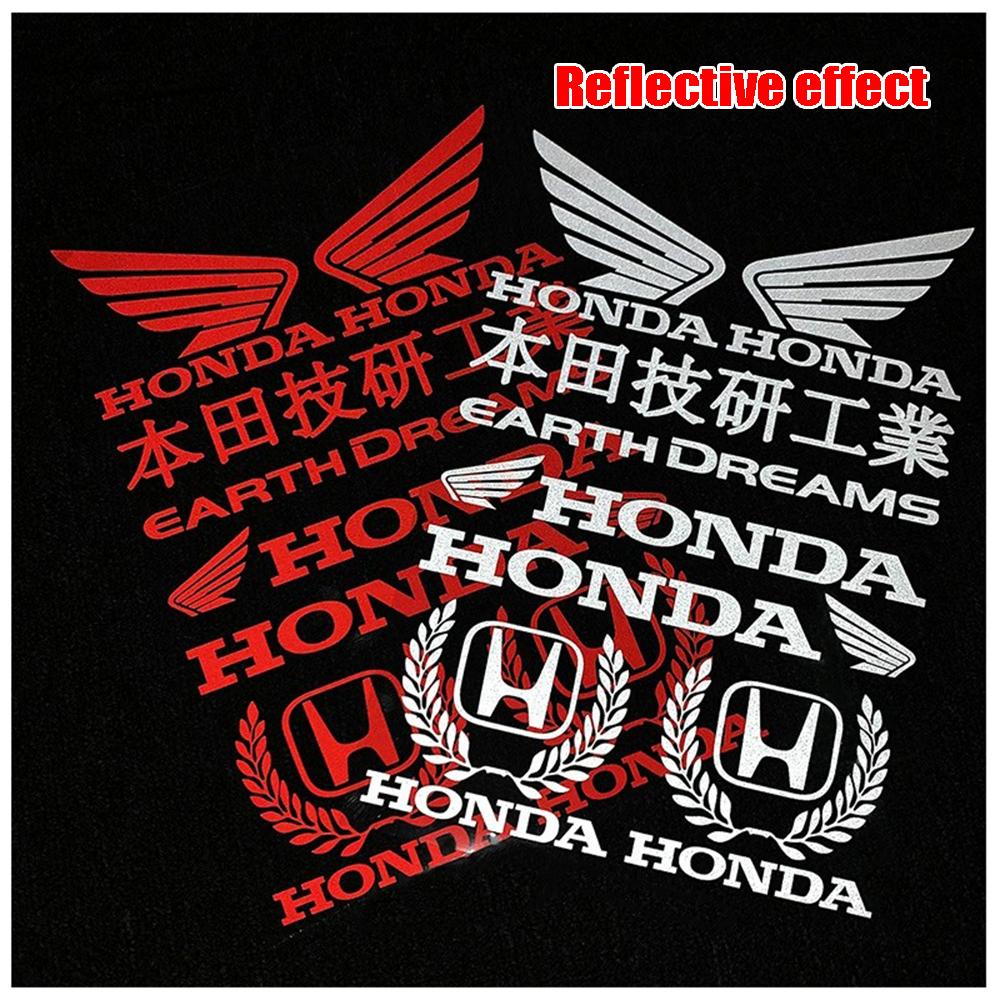 For Honda PCX160 CM300 CBR650R NS150GX NS125RX Elite125 Motorcycle Modification Decor Stickers Reflective Laser Helmet Decals