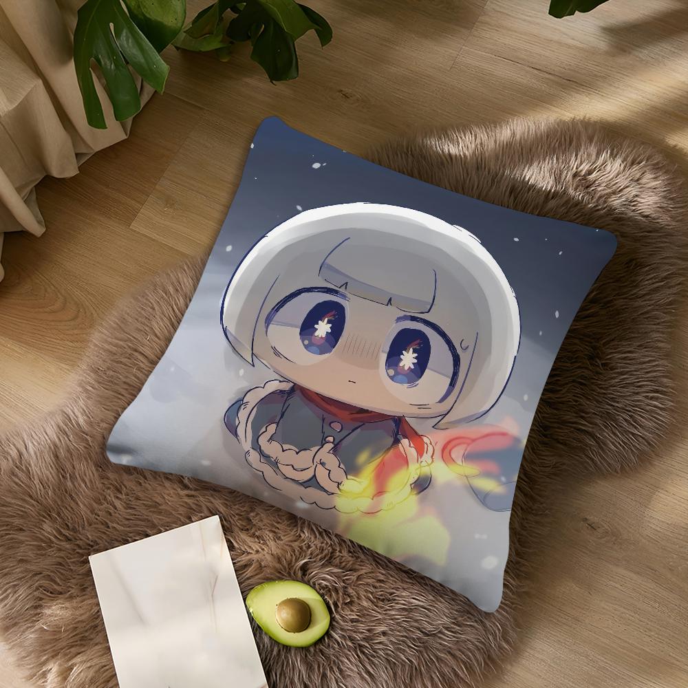 Cute P-Pepoyo Artist Producer Kawaii Music For Bedroom Car Coffee Shop Room Soft and Living Room Sofa Decorative Pillow Case