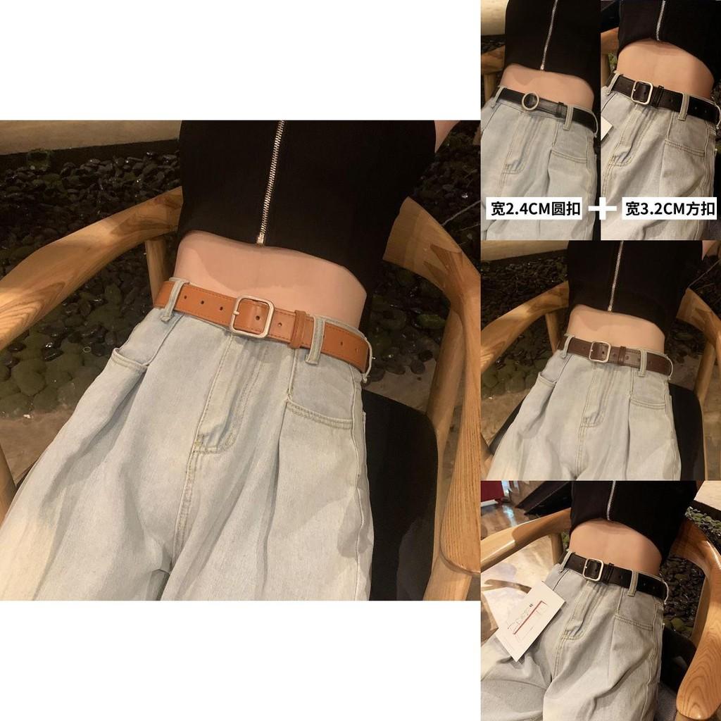 Modern Womens Black Decorative Wide Denim Belt For Effortless Summer Trends Fashion