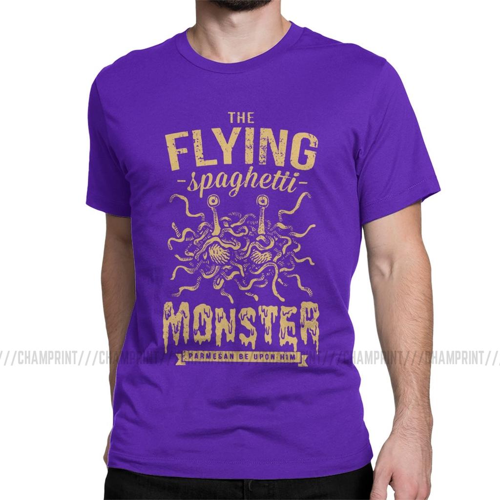 The Flying Spaghetti Monster T Shirt Men Funny T Shirt Round Neck Flying Spaghetti Monsterism Pastafarianism