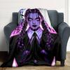 1pc Gothic, Wednesday Digital Printed Flannel Blanket, Super Soft Plush  Bed Cover, Multipurpose Quilt for Sofa, Bed, Office,02