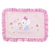 MORIPiLO Sanrio Ruffled Duvet Cover and Pillowcase Single Size Kitty Soft Peach Cute Makura no 426100 Set, (Hello Skin), Pink, 150x210cm, Merchandise,