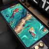 Gaming Mouse Pad with Stitched Edge Non-Slip Rubber Base Koi Fish Extended Desk Mat Keyboard Mousepad for Office Home Computer