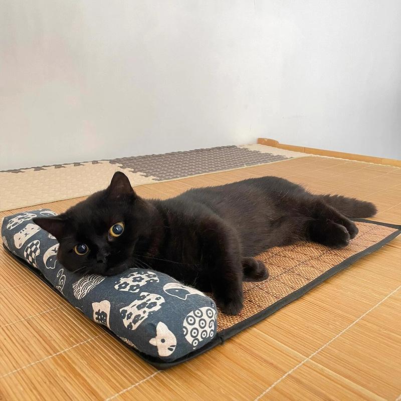 Natural Pet Self Cooling Mat Portable Foldable Waterproof Cool Pad for Pet Camping Picnic Car Seat Use