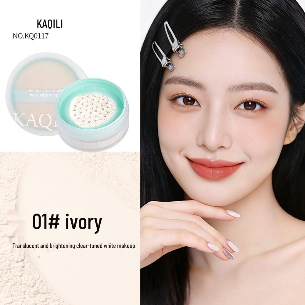 Time Freeze Translucent Loose Powder - Refreshing, Natural, Soft Focus, Long-Lasting, Smudge-Resistant, Perfect for Summer.