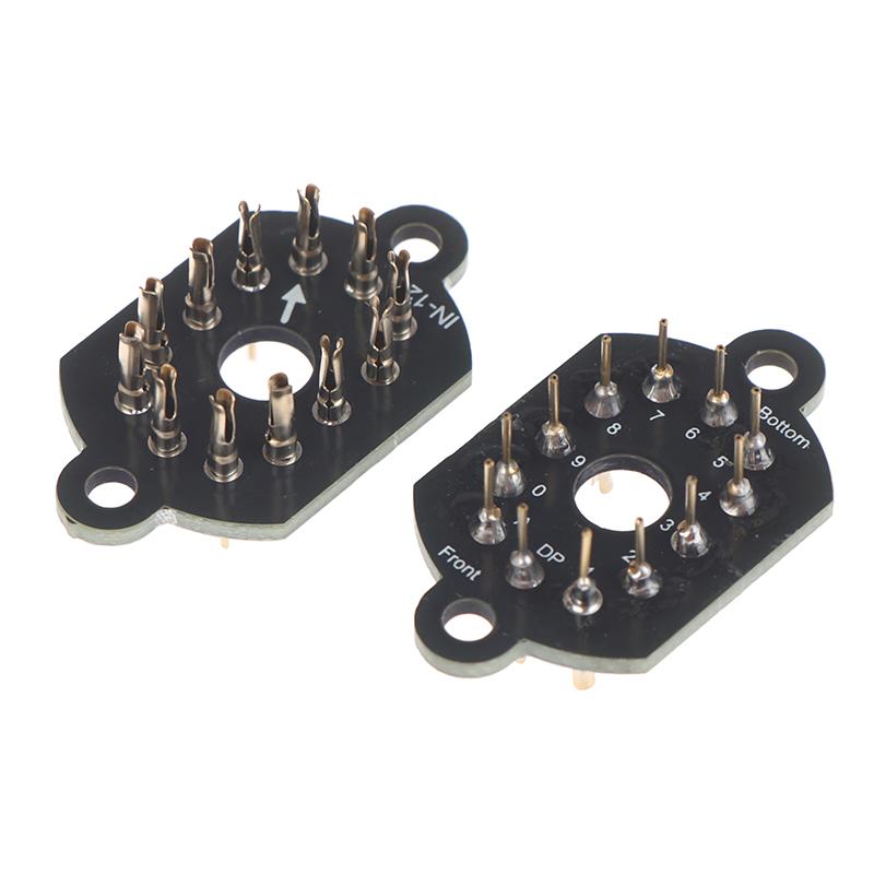 1/4Pcs 12Pin Ceramic Nixie Tube Holder Socket In-12 Glow Tube Socket Tube Holder In12