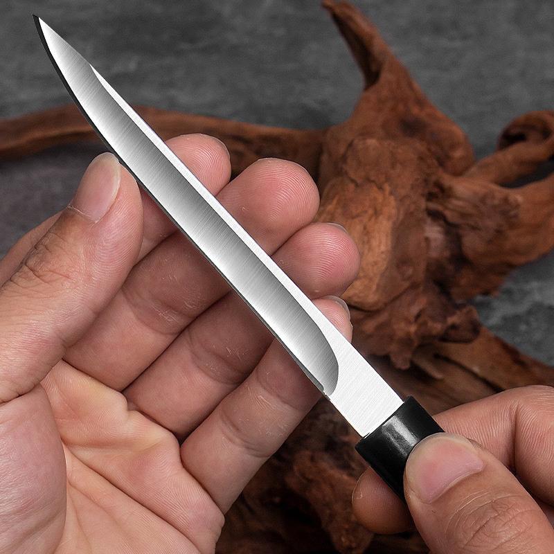 1Pc Portable Edc Pocket Knife Stainless Steel Sharp Fruit Knife Kitchen Steak Knife Barbecue Knife