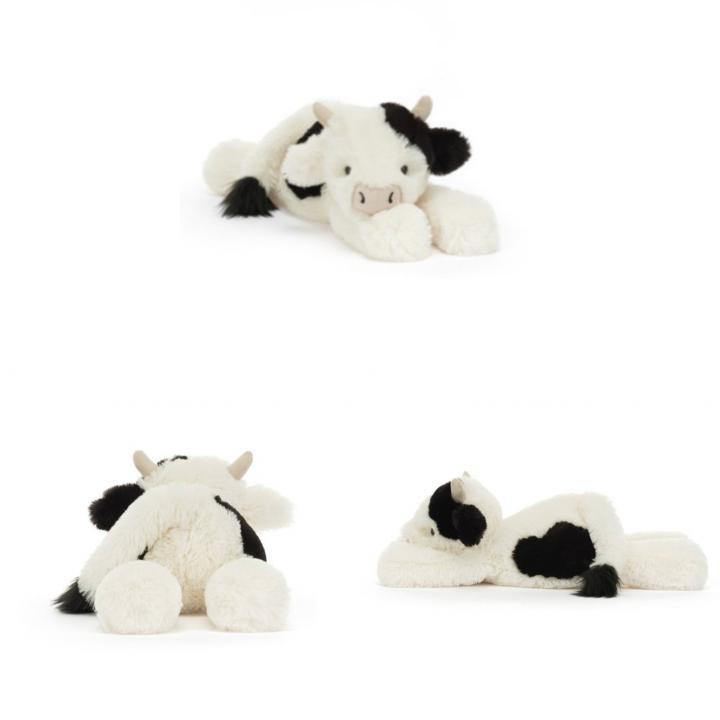Jc Smudge Cow Plush Toy With Pp Cotton Filling For Kids Birthday Gift
