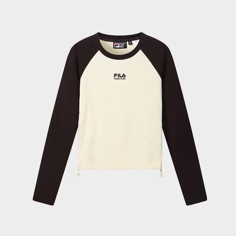 Fila Women's 2026 Autumn Slim Fit Raglan Sleeve Knit Long Sleeve Tee
