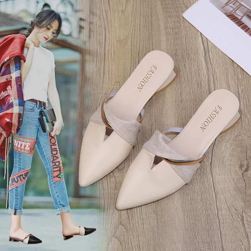 Summer Womens Slippers With Pu Upper And Fish Mouth Toe For Casual Wear
