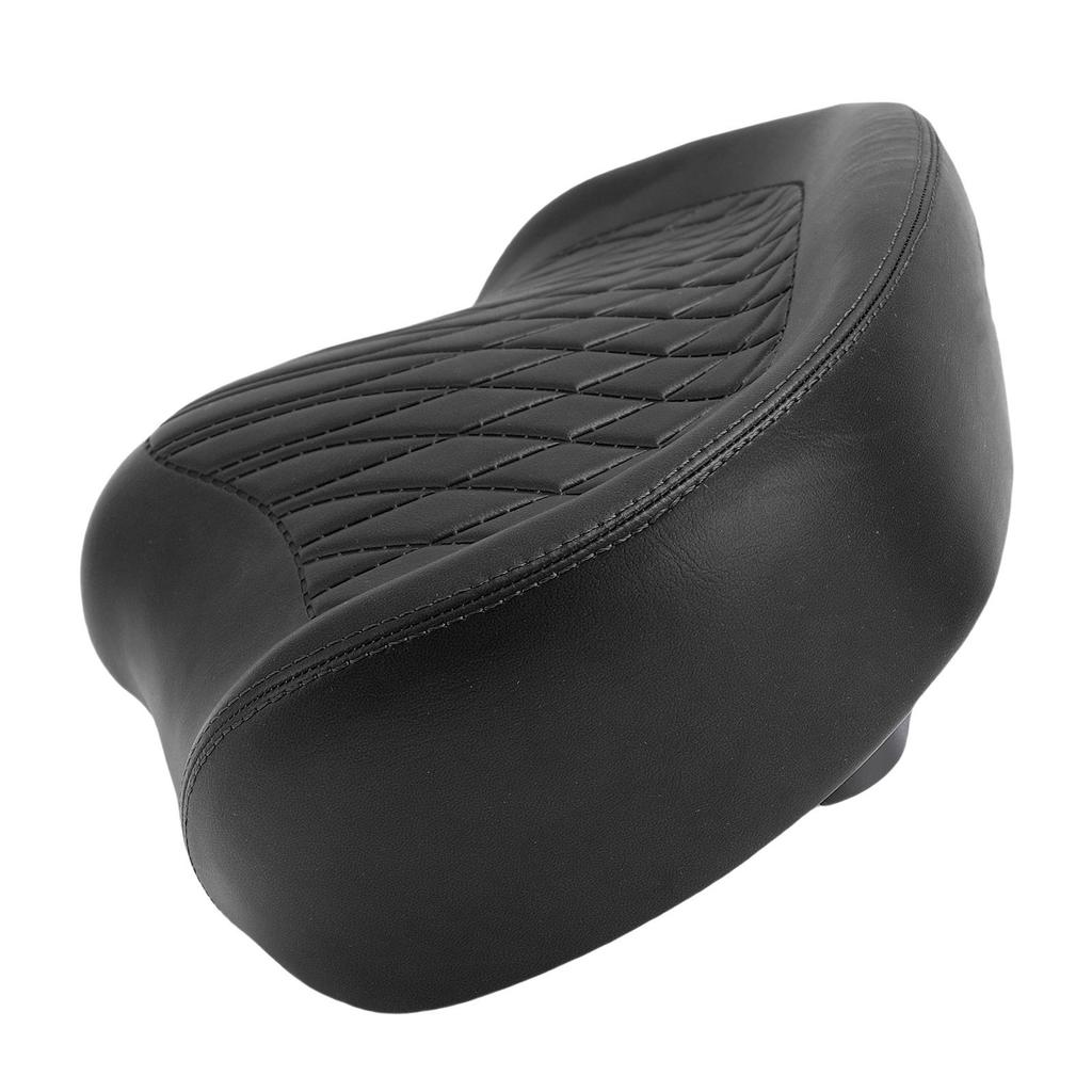 Bike Seat Cushion for Big Butt PU Leather Sponge Water Proof Wide Bike Saddle Seat for Electric Bikes Folding Bikes