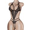 Sexueller Spitzen-Bodysuit ohne Schritt, Einteiler, Transparent, Push-Up, Pornografie-BH, Offener Schritt, Sexy Dessous, Damen-Schlafanzug, Erotische Kostüme
