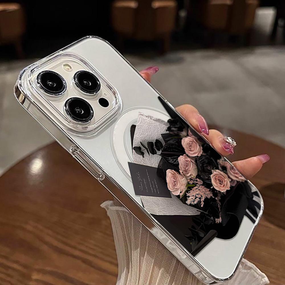 Magnetic Phone Case for iPhone 12 14 16 17 Pro 17 16 15 14 13 12 Pro Max  12 13 14 15  16 High Quality Shockproof Shell Full Protection Cute Style