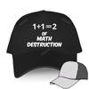 Black Casual Boys Printed Baseball Cap 1+1=2 Weapon of Math Destruction Man Women Summer Hat outdoor Snapback caps sport bonnet