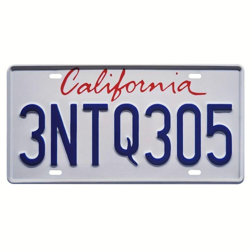 Souvenir Metal License Plate, Custom Auto Sign 15x30cm