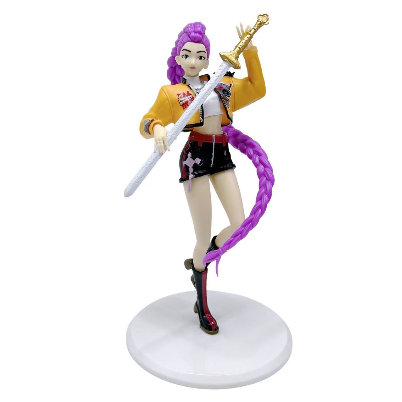 

20cm NEW KPop Demon Hunters Superstar Rumi PVC Action Figure Toy Anime Figurine Doll For Fans Gift car decoration