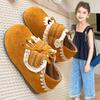 Girls Leather Shoes Summer Lace Soft Sole Moccasins Fashion Casual Single Flats for Little Kids