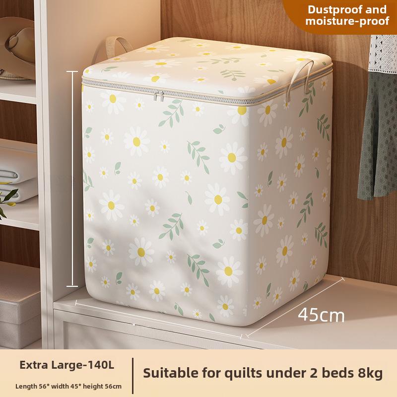 Large Quilt Storage Bags, Thickened Clothes Storage Bags with Zipper, Foldable Storage Containers for Moving, Bedding, Comforters, Blankets