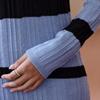 KAVON Striped Knitted Bodycon Dress
